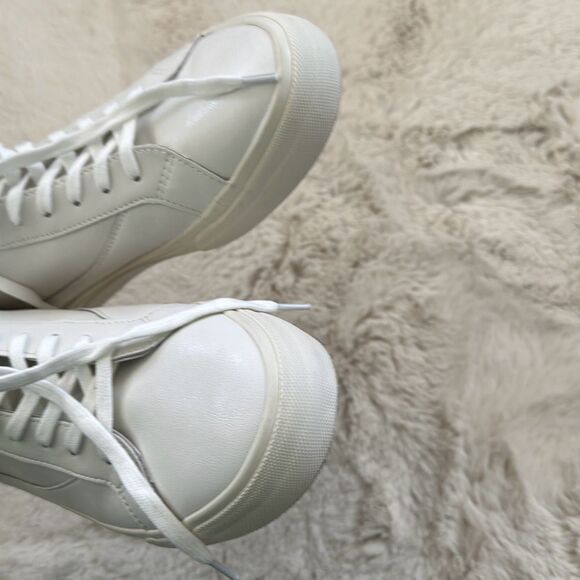 Madewell Sidewalk High-Top Sneakers White Size 11 - Picture 9 of 11
